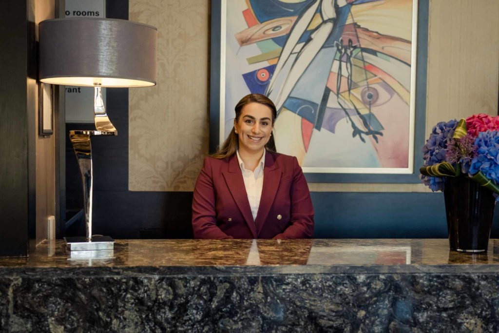 Receptionist at The Ashling Hotel, Dublin